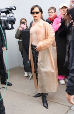 TAYLOR RUSSELL Arrives at Loewe Menswear Fall-winter 2023-2024 Show in Paris 01/21/2023