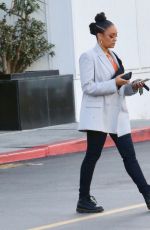 TIA MOWRY Leaves a Business Meeting in Los Angeles 01/05/2023