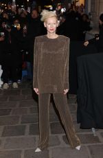 TILDA SWINTON at Chanel Show at Paris Fashion Week 01/24/2023
