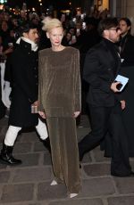 TILDA SWINTON at Chanel Show at Paris Fashion Week 01/24/2023