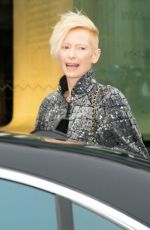 TILDA SWINTON at Chanel Show at Paris Fashion Week 01/24/2023