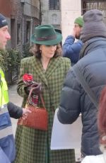 TINA FEY on the Set of A Haunting in Venice in Venice 01/10/2023