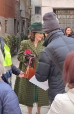 TINA FEY on the Set of A Haunting in Venice in Venice 01/10/2023