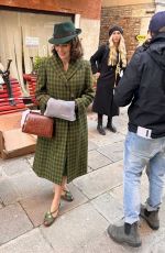 TINA FEY on the Set of A Haunting in Venice in Venice 01/10/2023