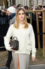 VALENTINA FERRAGNI Arrives at Fendi Show at Milan Fashion Week 01/141/2023