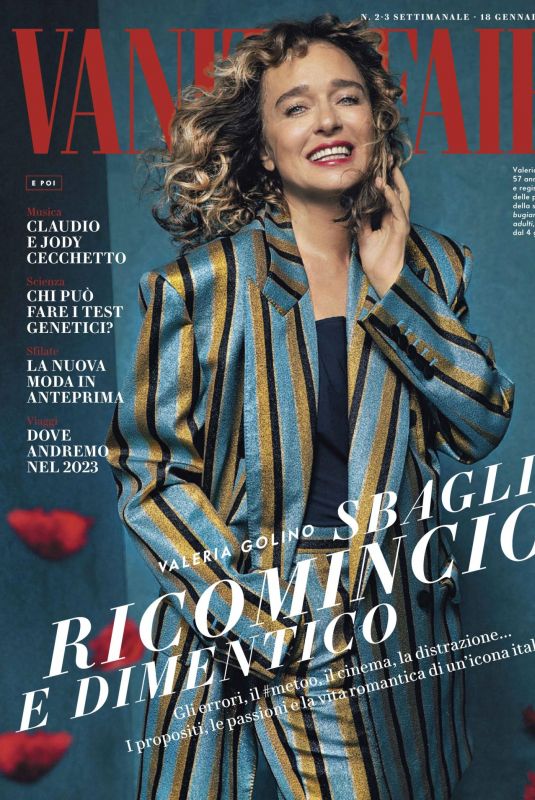 VALERIA GOLINO in Vanity Fair Magazine, Italy January 2023