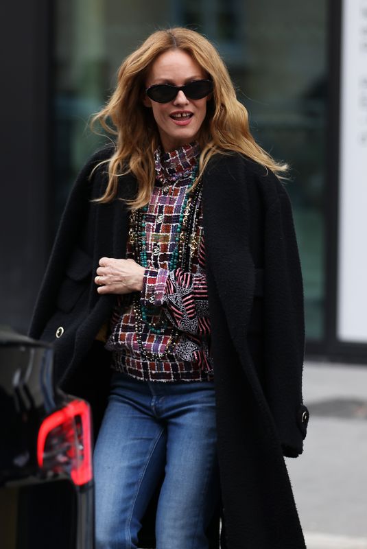 VANESSA PARADIS Leaves Chanel Fashion Show in Paris 01/24/2023
