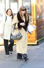 VICTORIA DE ANGELIS Filming an Interview in New York 01/24/2023