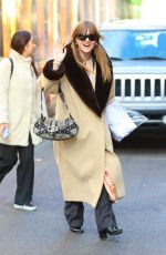 VICTORIA DE ANGELIS Filming an Interview in New York 01/24/2023