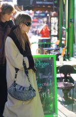 VICTORIA DE ANGELIS Filming an Interview in New York 01/24/2023