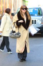 VICTORIA DE ANGELIS Filming an Interview in New York 01/24/2023