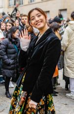 YUKO ARAKI Arrives at Christian Dior Haute Couture Spring Summer 2023 Show at Paris Fashion Week 01/23/2023