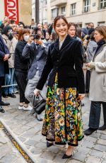 YUKO ARAKI Arrives at Christian Dior Haute Couture Spring Summer 2023 Show at Paris Fashion Week 01/23/2023