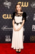 ZOE KAZAN at 28th Annual Critics Choice Awards in Los Angeles 01/15/2023