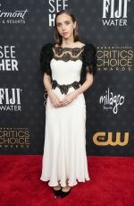 ZOE KAZAN at 28th Annual Critics Choice Awards in Los Angeles 01/15/2023
