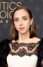 ZOE KAZAN at 28th Annual Critics Choice Awards in Los Angeles 01/15/2023