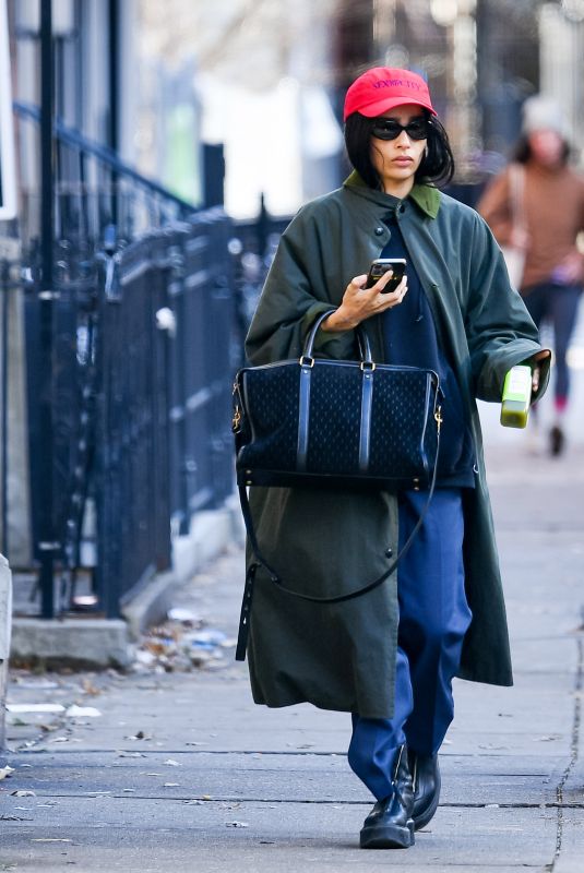 ZOE KRAVITZ Out and About in New York 01/18/2023