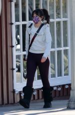 ZOOEY DESCHANEL Heading to Yoga Class with a Cup of Coffee in Brentwood 01/02/2023