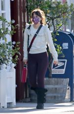 ZOOEY DESCHANEL Heading to Yoga Class with a Cup of Coffee in Brentwood 01/02/2023