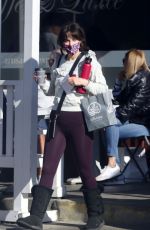 ZOOEY DESCHANEL Heading to Yoga Class with a Cup of Coffee in Brentwood 01/02/2023