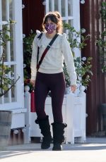 ZOOEY DESCHANEL Heading to Yoga Class with a Cup of Coffee in Brentwood 01/02/2023