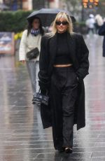 AHLEY ROBERTS Arrives at Heart Radio in London 02/22/2023