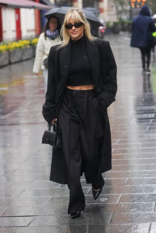AHLEY ROBERTS Arrives at Heart Radio in London 02/22/2023