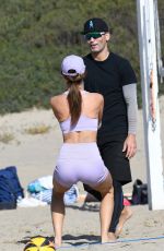 ALESSANDRA AMBROSIO and LUDI DELFINO on the Beach in Santa Monica 02/05/20232