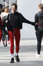 ALESSANDRA AMBROSIO Out with Friend on Rodeo Drive in Beverly Hills 02/14/2023