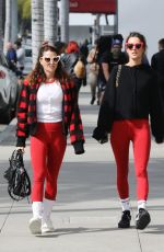 ALESSANDRA AMBROSIO Out with Friend on Rodeo Drive in Beverly Hills 02/14/2023