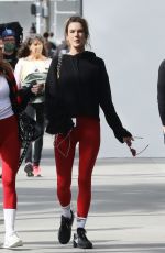 ALESSANDRA AMBROSIO Out with Friend on Rodeo Drive in Beverly Hills 02/14/2023