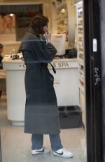 ALEXA CHUNG Arrives at a Nail Salon in New York 02/09/2023
