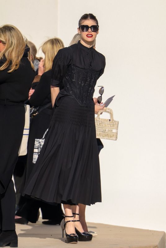 ALEXANDRA DADDARIO Arrives at Christian Dior Fashion Show in Paris 02/28/2023