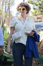 ALIA SHAWKAT Out for Lunch with Her Father Tony at All Time Restaurant in Los Angeles 02/21/2023