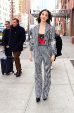 ALISON BRIE Out and About in New York 02/07/2023
