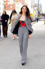 ALISON BRIE Out and About in New York 02/07/2023