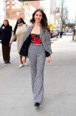 ALISON BRIE Out and About in New York 02/07/2023