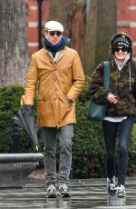 ALISON MOSSHART and Damian Lewis Out at Washington Square Park in New York 02/22/2023