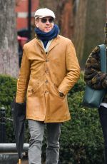 ALISON MOSSHART and Damian Lewis Out at Washington Square Park in New York 02/22/2023