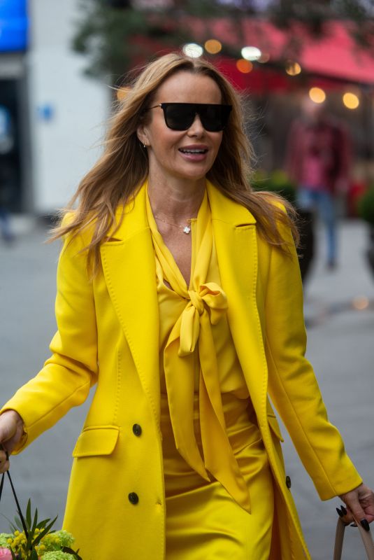 AMANDA HOLDEN Arrives at Global Radio Studios in London 02/20/2022