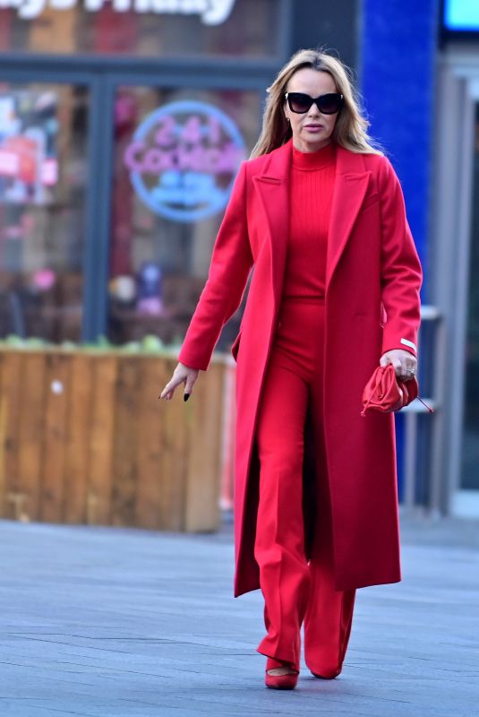 AMANDA HOLDEN Arrives at Heart Radio in London 02/06/2023