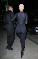 AMBER ROSE Leaves Mr. Brainwash Art Museum