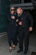 AMBER ROSE Leaves Mr. Brainwash Art Museum