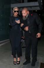 AMBER ROSE Leaves Mr. Brainwash Art Museum
