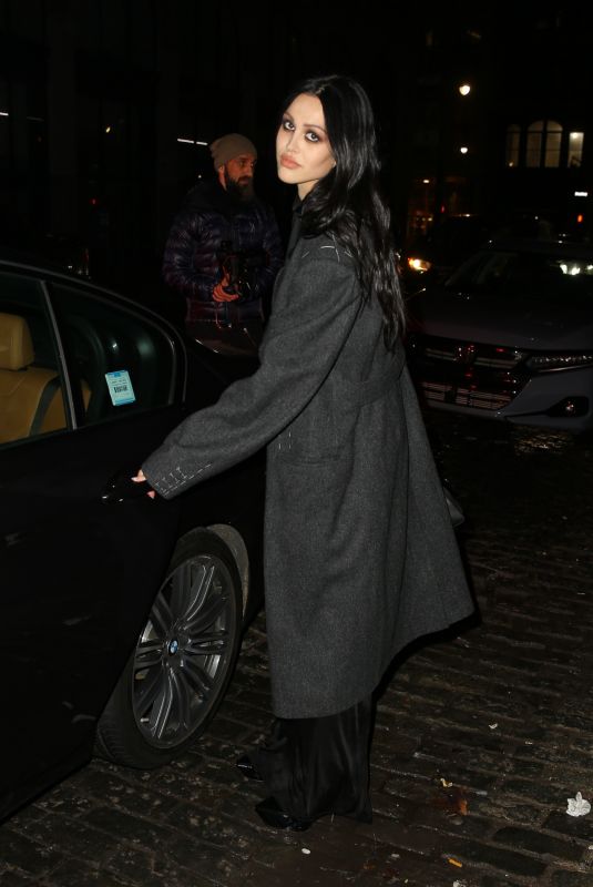AMELIA HAMLIN Leaves a Party at Zero Bond During Fashion Week in New York 02/09/2023