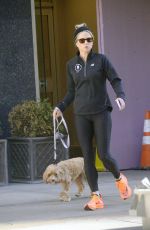 AMY ROBACH Out for a Dog Walk in New York 02/10/2023