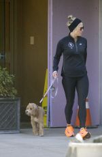 AMY ROBACH Out for a Dog Walk in New York 02/10/2023