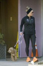 AMY ROBACH Out for a Dog Walk in New York 02/10/2023