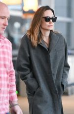 ANGELINA JOLIE Arrives at JFK Airport in New York 02/19/2023