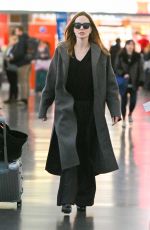 ANGELINA JOLIE Arrives at JFK Airport in New York 02/19/2023